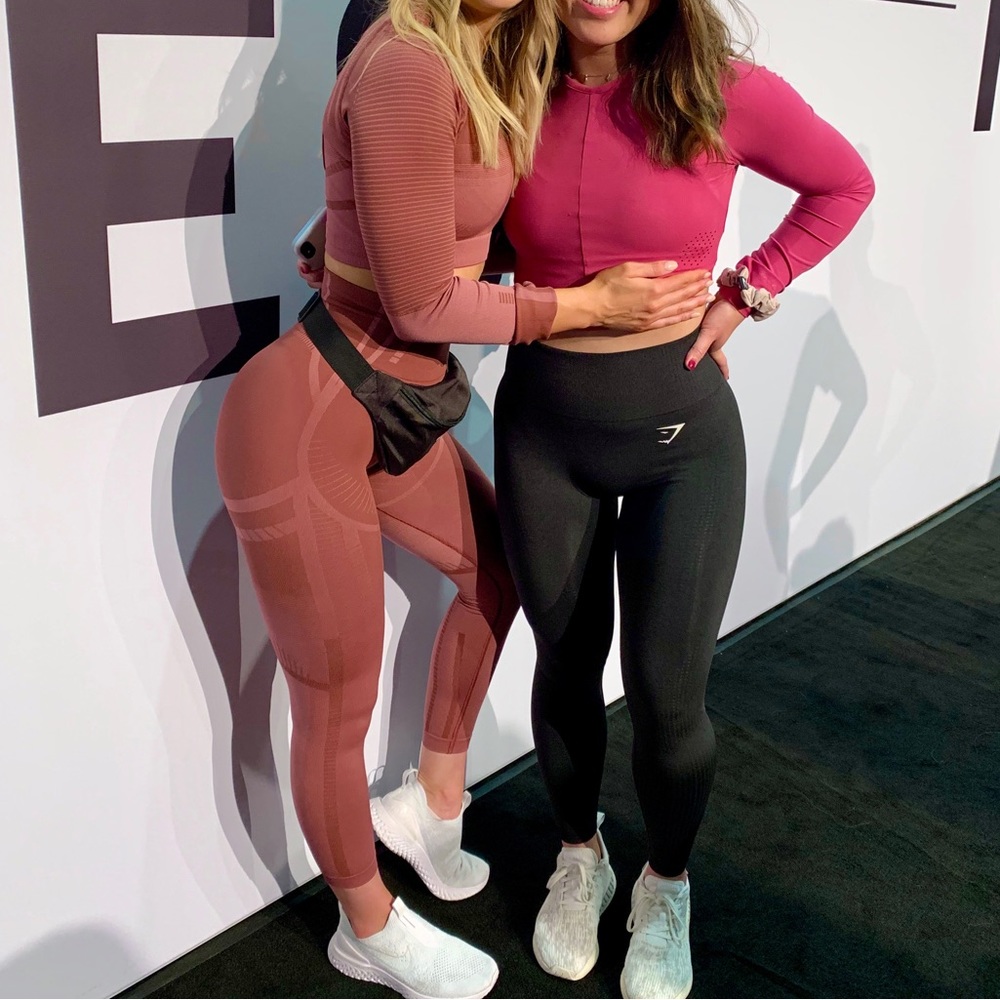 Gymshark Geometric Set in Mauve